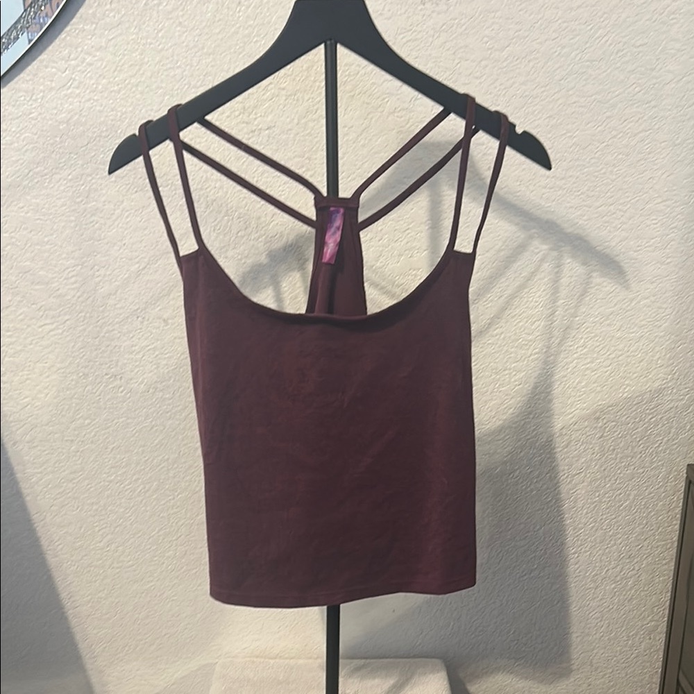 Adore Me Burgundy crop top. 0x fits large or xl.